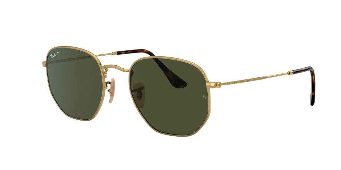 Ray Ban 51mm Polarized Geometric Sunglasses In Green | ModeSens display picture 1
