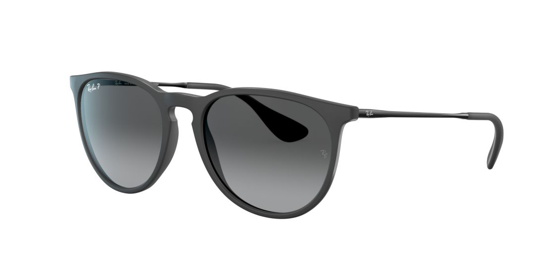 Ray Ban Ray-ban Erika 54mm Gradient Round Sunglasses In Black