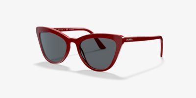 prada sunglasses red frame