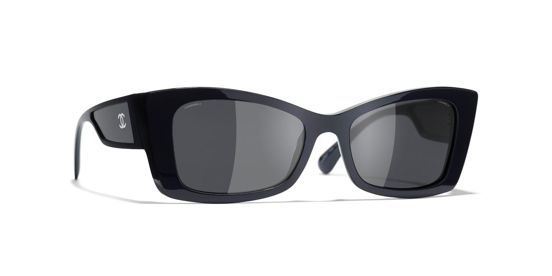 CHANEL Clip On Sunglasses 5390 Black Tortoise 835923
