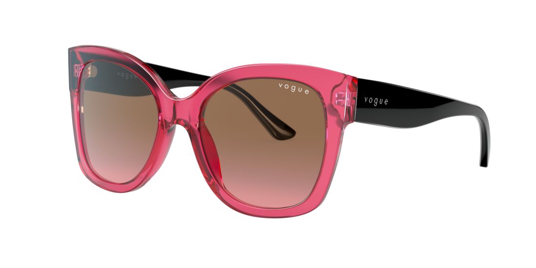 Shop Vogue Eyewear Woman Sunglasses Vo5338s In Violet Gradient Brown