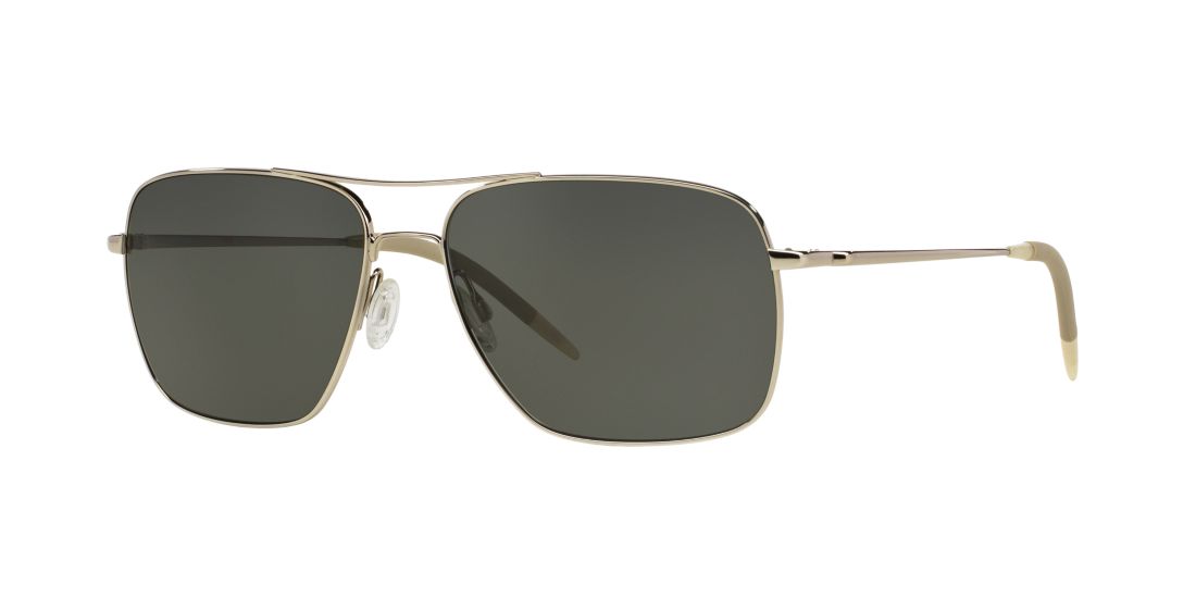 Oliver Peoples Man OV1150S CLIFTON - Frame color: Silver, Lens color: Grey-Black, Size 58-15/140