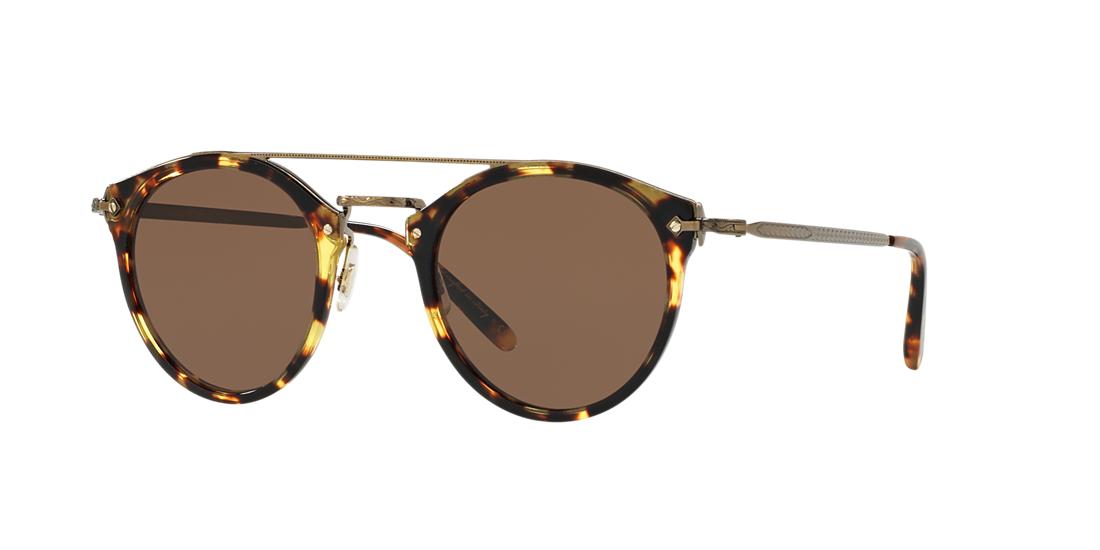 Shop Oliver Peoples Unisex Sunglass Ov5349s Remick In Dark Brown