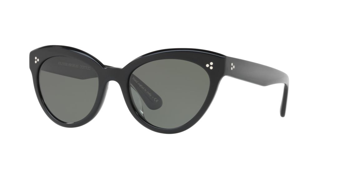 Oliver Peoples Roella Cat-eye Frame Sunglasses In Dark Green Polarized