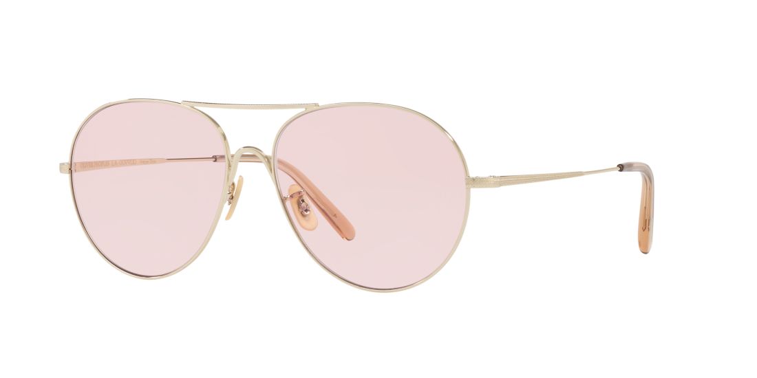 Oliver Peoples Man OV1218S ROCKMORE - Frame color: Gold, Lens color: Pink, Size 58-15/145