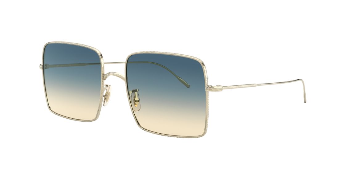 Oliver Peoples Woman OV1236S - Frame color: Gold, Lens color: Blue, Size 56-19/145