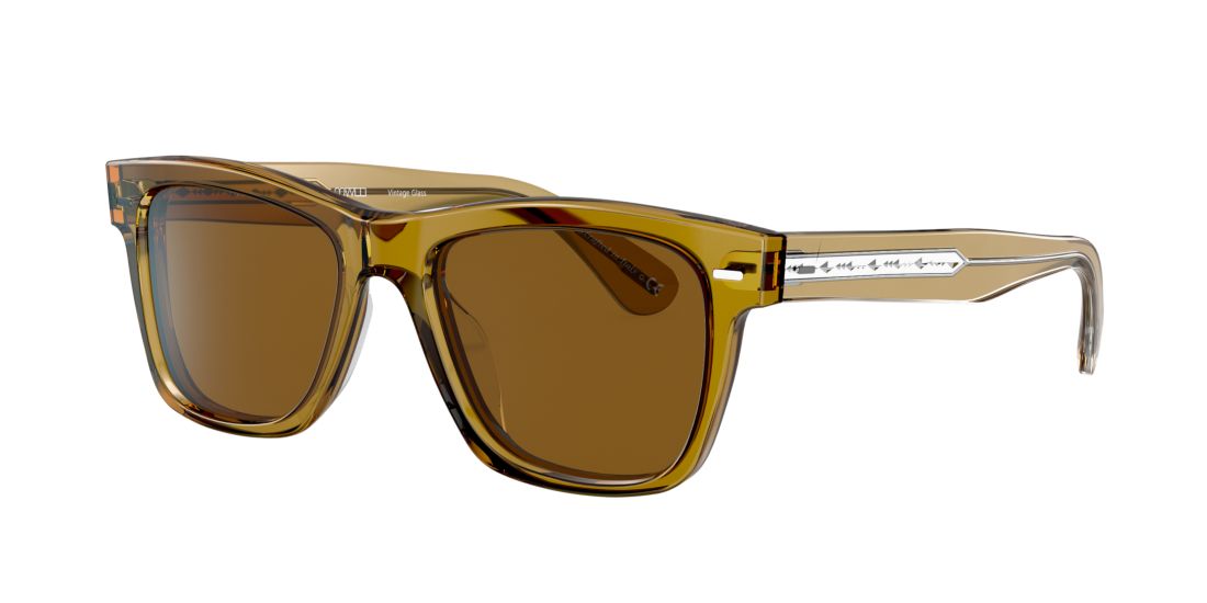 Oliver Peoples Man OV5393SU Oliver Sun - Frame color: Honey, Lens color: Brown, Size 54-19/150