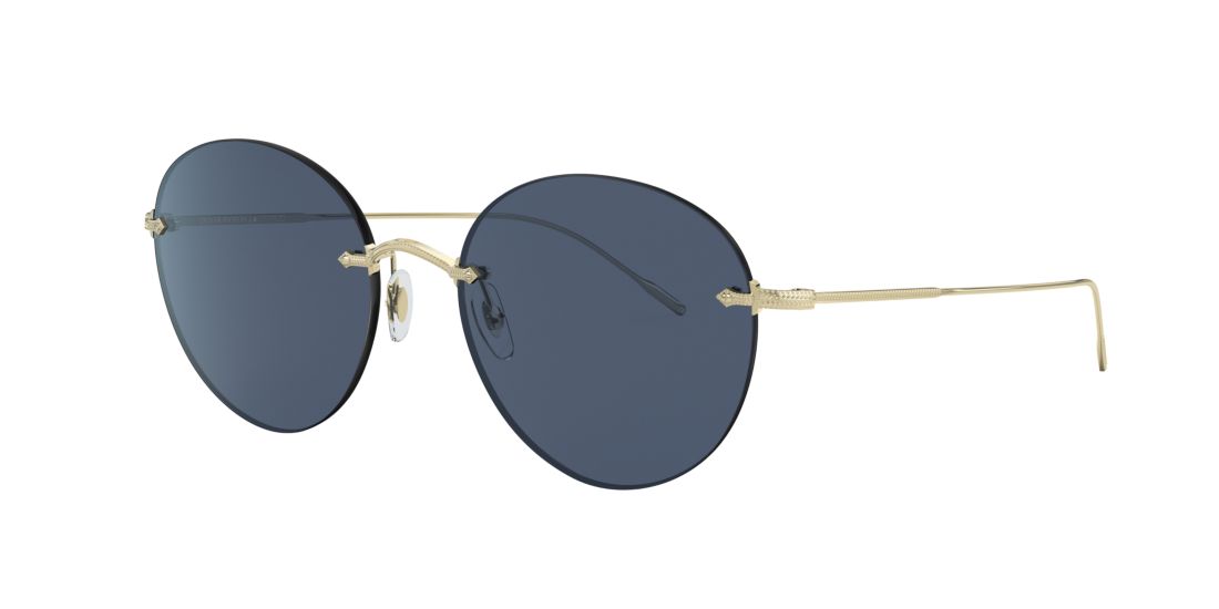 Oliver Peoples Woman OV1264S Coliena - Frame color: Gold, Lens color: Blue, Size 57-19/145