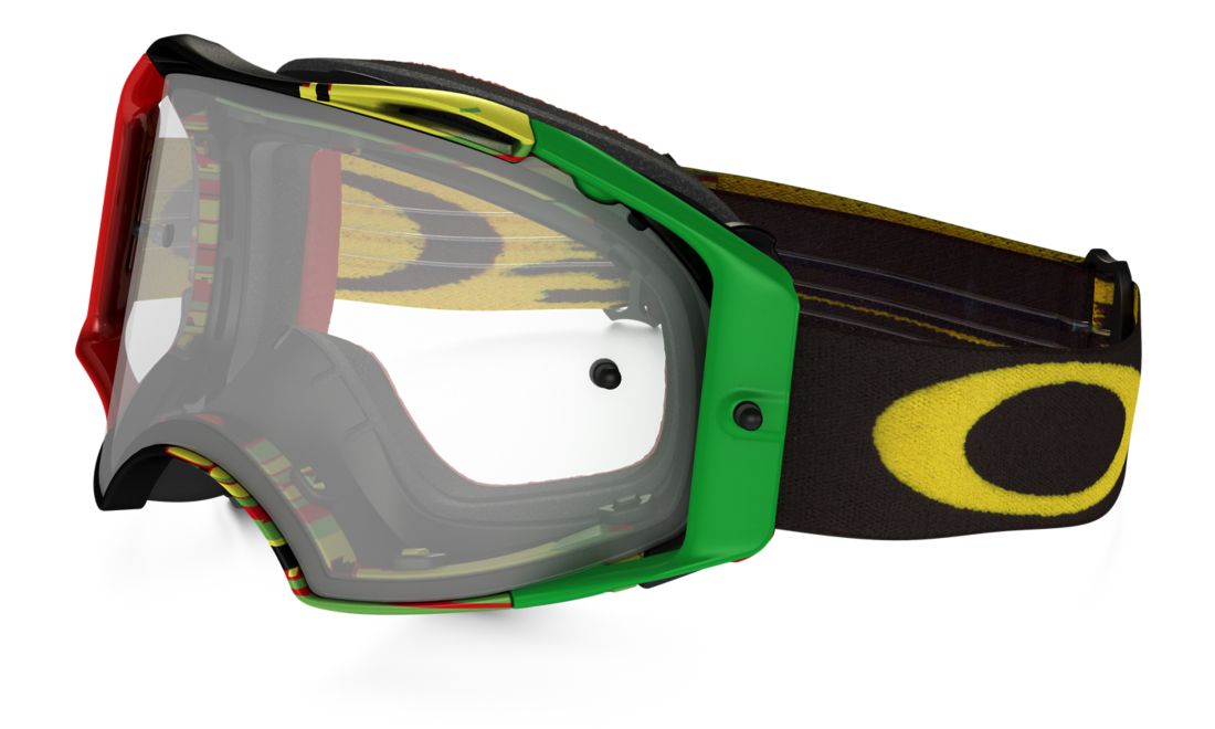 Oakley Goggles Man OO7046 Airbrake Mx - Frame color: Yellow, Lens color: Transparent