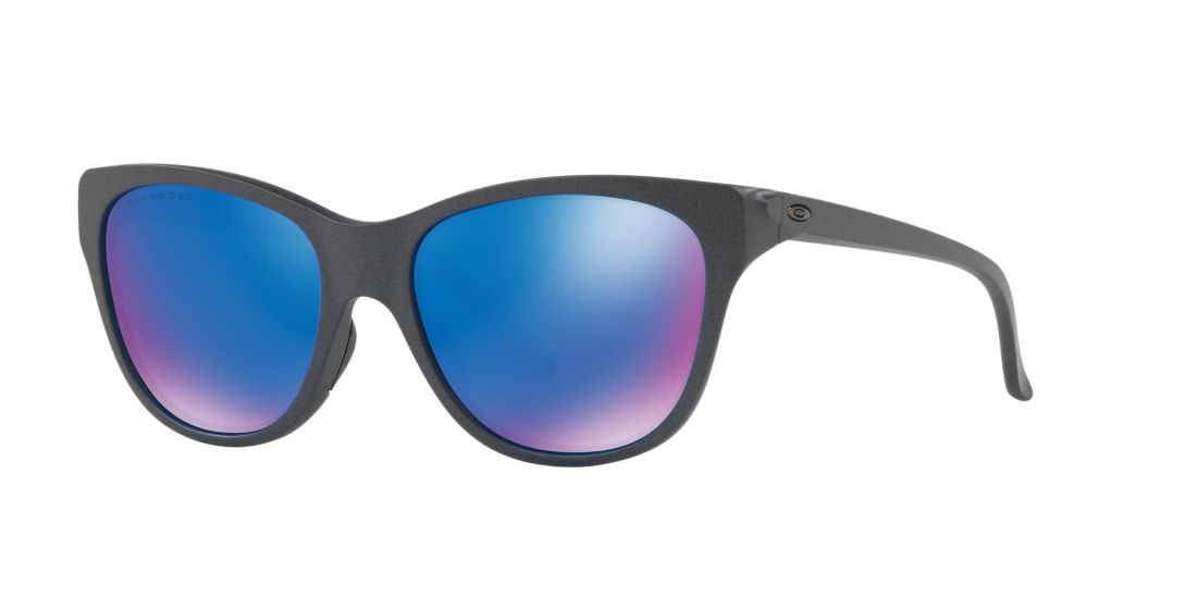 Oakley Woman OO9357 Hold Out - Frame color: Grey, Lens color: Blue, Size 55-17/148