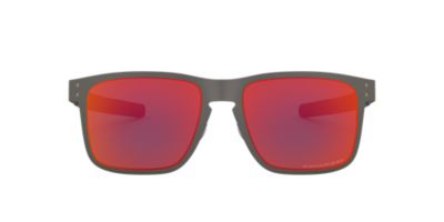 Oakley OO4123 Holbrook™ Metal 55 Red & Silver Polarized Sunglasses