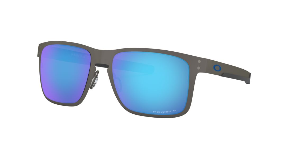 Shop Oakley Man Sunglass Oo4123 Holbrook™ Metal In Prizm Sapphire Polarized