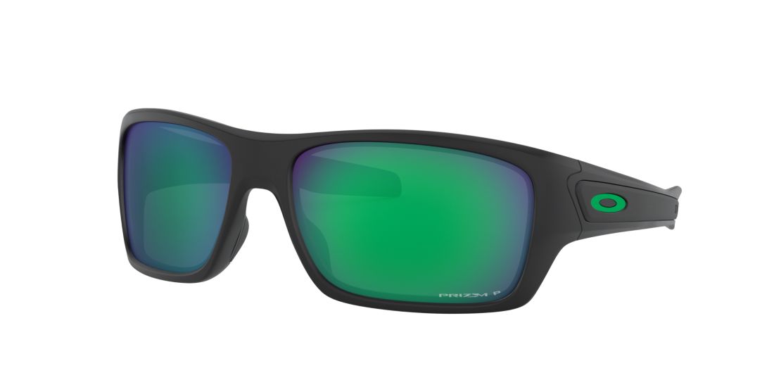 Oakley Man OO9263 Turbine™ - Frame color: Black, Lens color: Green, Size 65-17/132