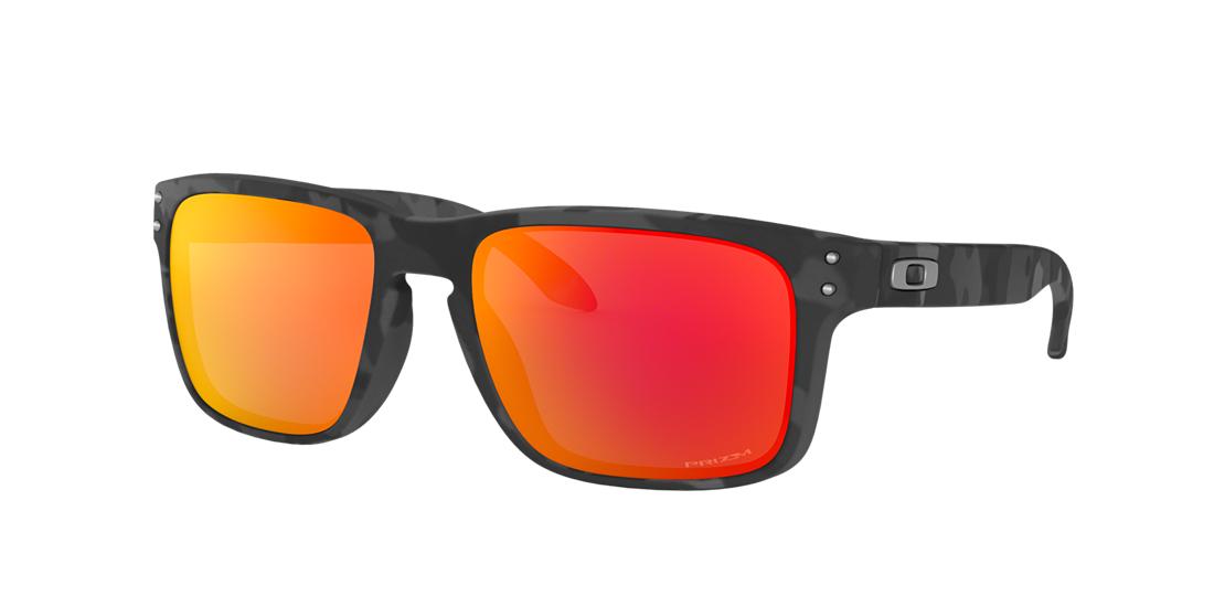 Shop Oakley Man Sunglass Oo9102 Holbrook™ Black Camo Collection In Prizm Ruby