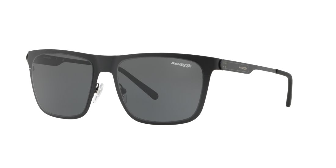 Arnette Man AN3076 - Frame color: Matte Black, Lens color: Grey-Black, Size 56-18/145