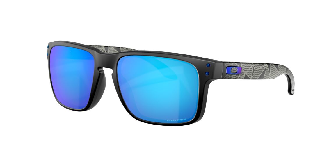 Oakley Man OO9102 Holbrook™ Prizmatic Collection - Frame color: Black, Lens color: Blue, Size 57-18/137