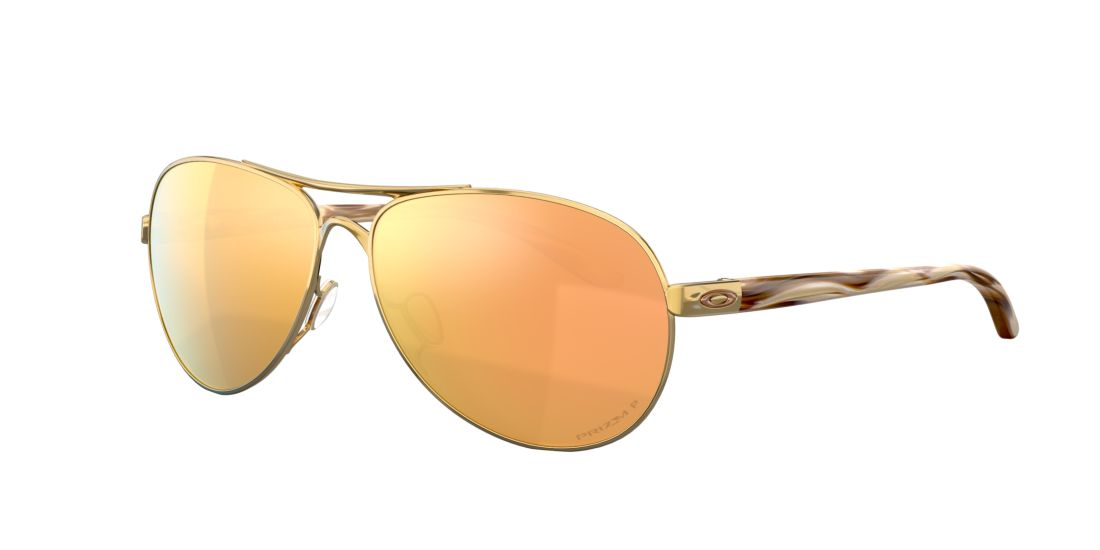 Oakley Woman OO4079 Feedback™ - Frame color: Gold, Lens color: Pink, Size 59-13/135