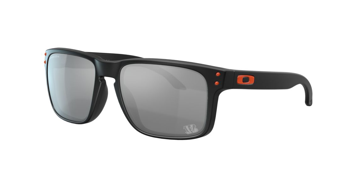 Oakley Man Cincinnati Bengals Holbrook™ - Frame color: Matte Black, Lens color: Grey-Black