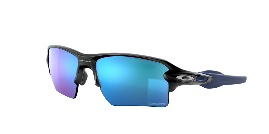 Oakley Man Dallas Cowboys Flak® 2.0 XL - Frame color: Matte Black, Lens color: Blue