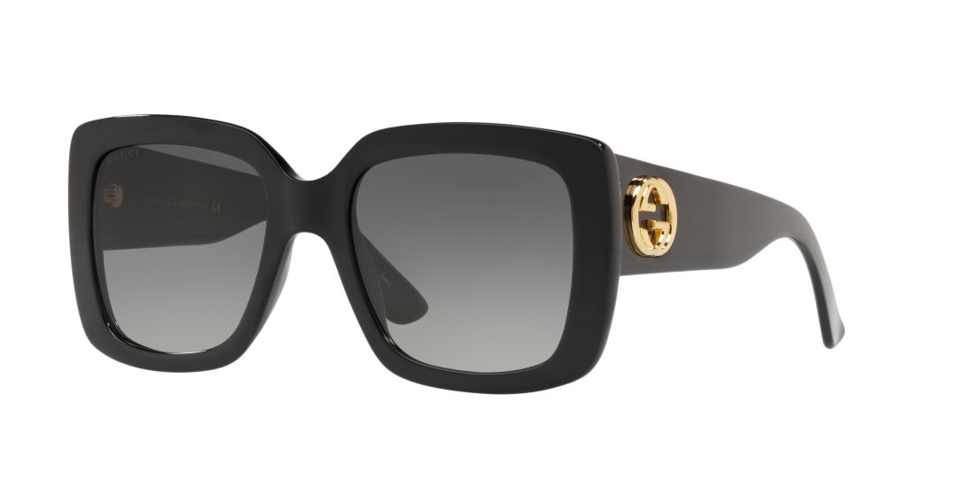 Gucci Woman GG0141S - Frame color: Black, Lens color: Grey-Black, Size 53-20/140