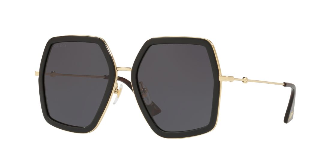 Gucci Gg0106s Black Female Sunglasses In Grey