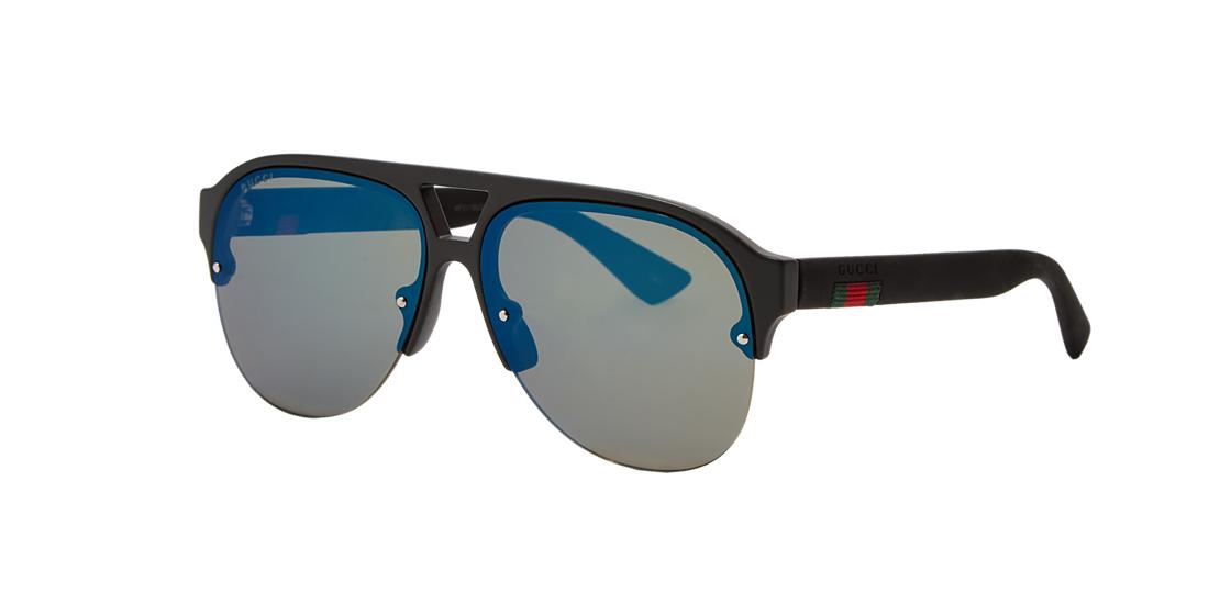 Gucci Man GG0170S - Frame color: Black, Lens color: Blue, Size 59-13/145 Gucci Man GG0170S - Frame color: Black, Lens color: Blue, Size 59-13/145