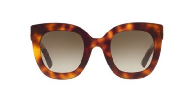 Gucci Gg0208s 49 Brown & Tortoise Sunglasses | Sunglass Hut USA