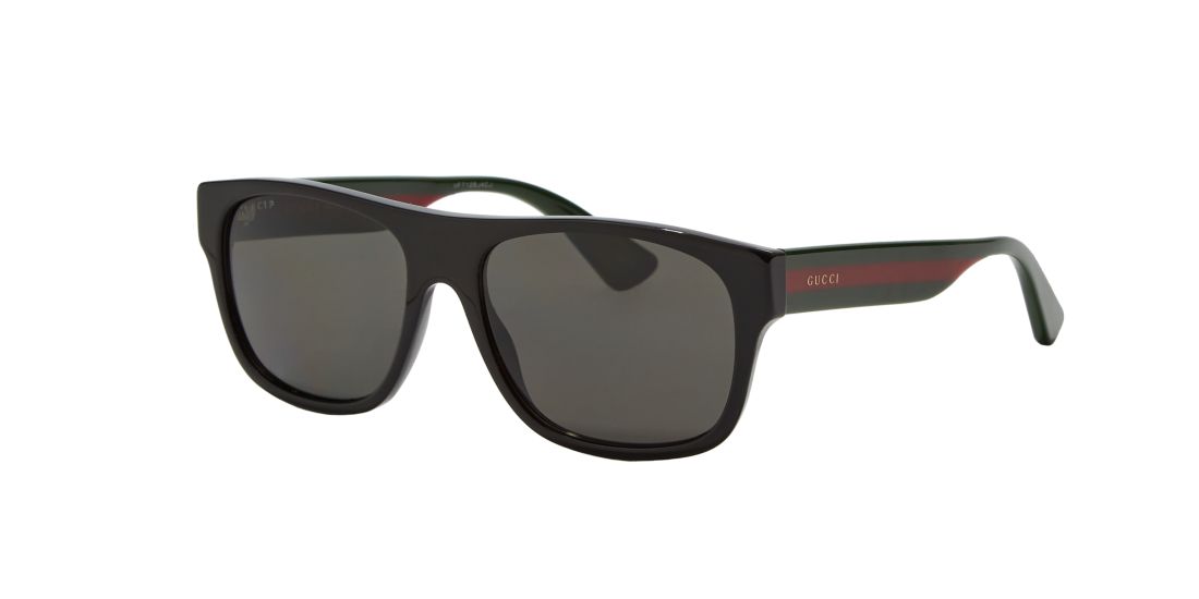 Gucci Man GG0341S - Frame color: Black, Lens color: Grey-Black, Size 56-17/150