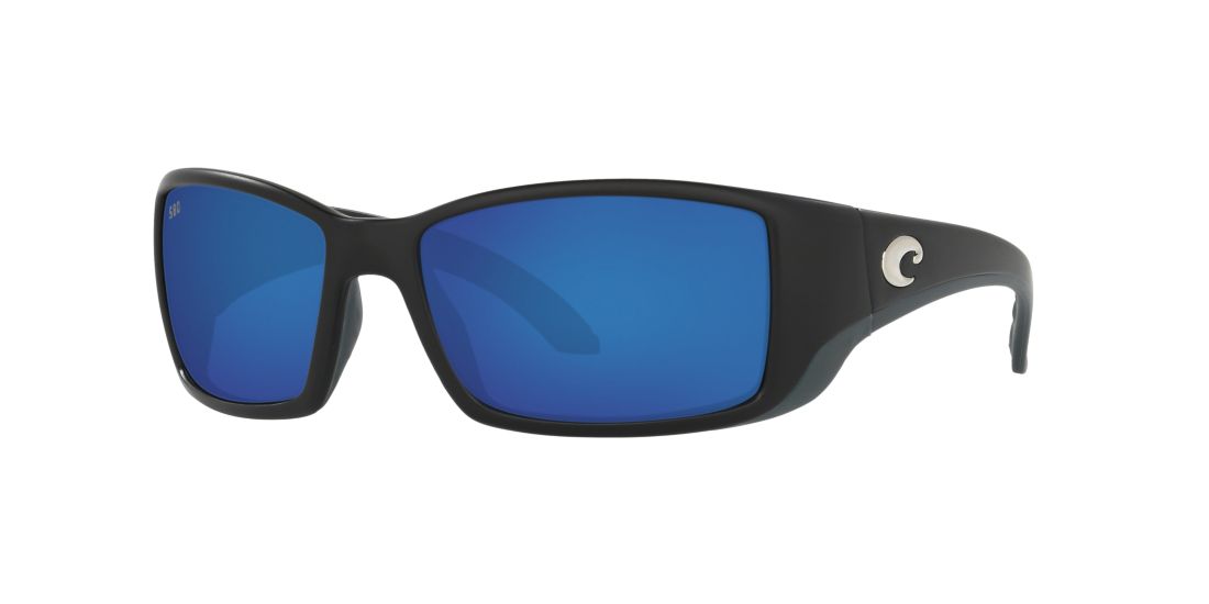 Costa Del Mar Unisex BLACKFIN - Frame color: Matte Black, Lens color: Blue, Size 64-18/132