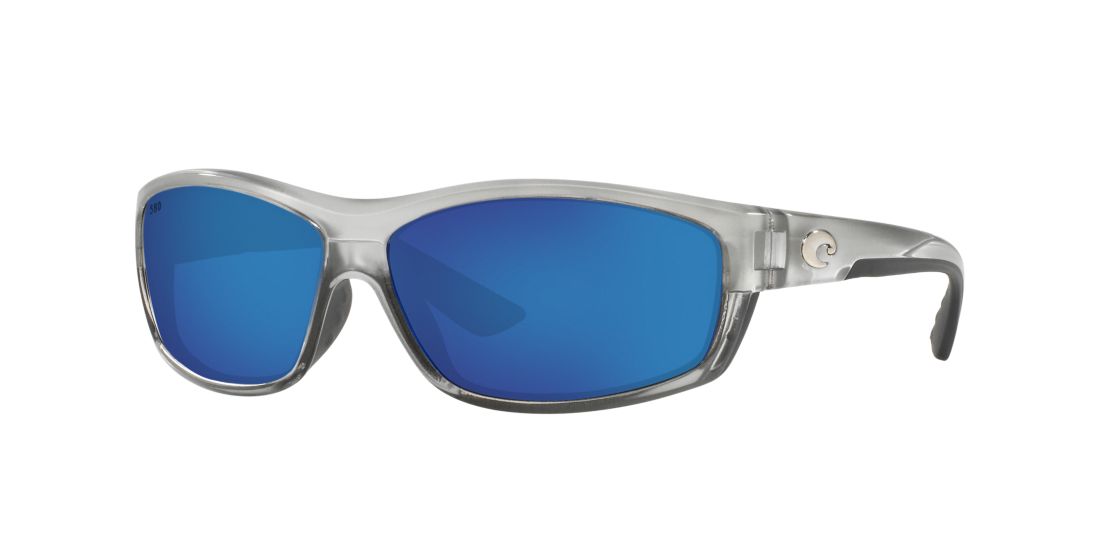 Costa Del Mar Unisex SALTBREAK - Frame color: Silver, Lens color: Blue, Size 65-14/119