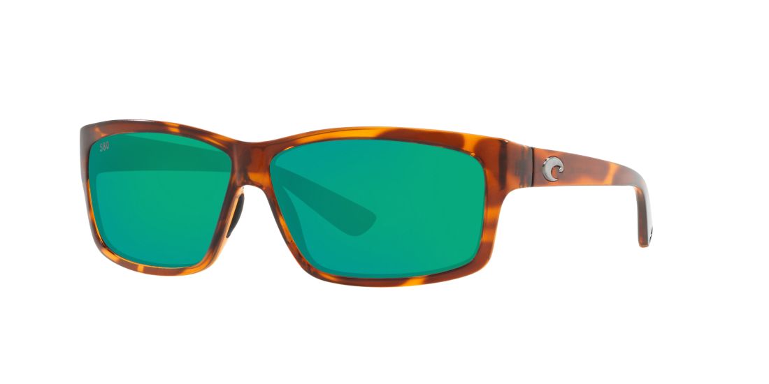 Costa Del Mar Unisex CUT POLARIZED - Frame color: Tortoise, Lens color: Green, Size 61-12/130