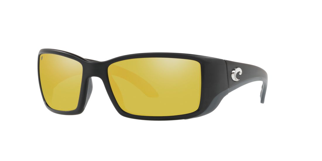 Costa Del Mar Man BLACKFIN - Frame color: Matte Black, Lens color: Yellow, Size 62-18/115
