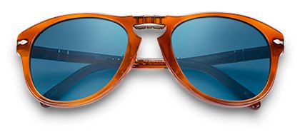 Lentilles De Rechange Persol 714SM - Taille 54, Teinte 95/56 Bleu Steve McQueen - Verres Solaires