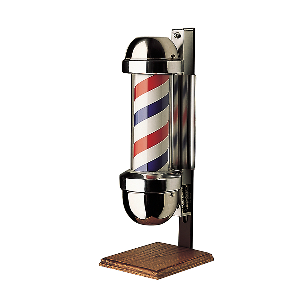 product thumbnail of William Marvy Company Barber Pole With Stand