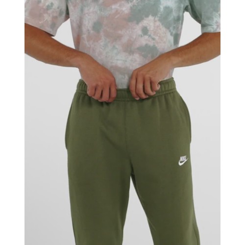 Nike cargo fleece joggers with double logo in active pink