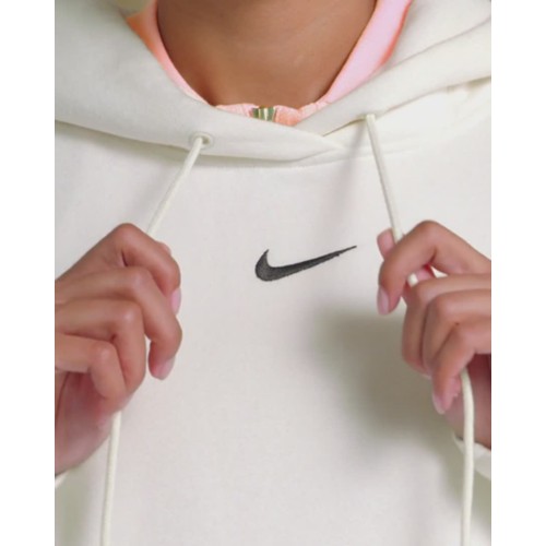 Nike mini metallic swoosh online oversized pastel blue hoodie