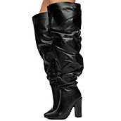 Buy Women's Thigh High Boots | Leather High Heel Boots at Shiekh Shoes