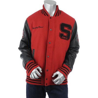 Supreme Society King of the Crowd Letterman Jacket mens jacket
