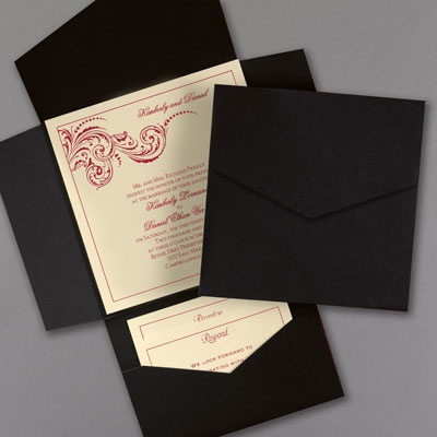 Carlson Craft Pocket Wedding Invitations 6