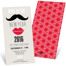 Vintage Vignette -- New Years Party Invitations