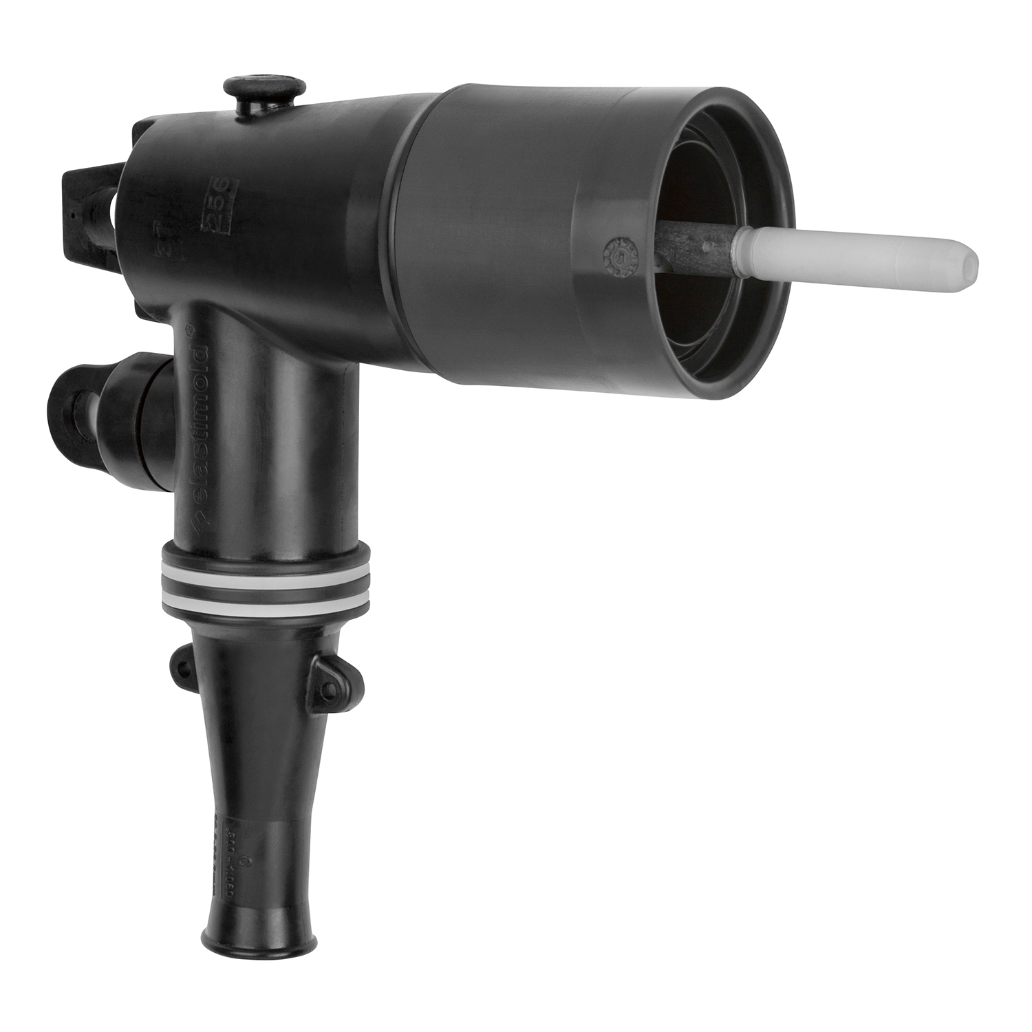 Product image for ABB Elastimold 262LR-D5270-SG3 200 Amp, 25kV, Loadbreak Elbow w/ Test Point, Cable Insulation Diameter 0.890" to 1.220". Bi-Metal Compression Lug, Conductor Size AWG Compressed Stranded 4/0 /Solid 250 /mmSquared 126.67. 200ECS-G3 Jacket Seal & Grounding Kit Included.