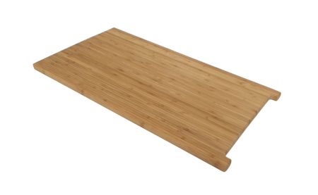 BambooMN Bamboo Griddle Cover/Cutting Board for Viking Cooktops, Vertical Cut with Raised Design, Small (10.25x19.8x1.50)