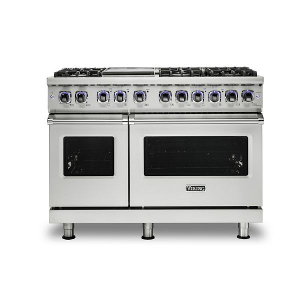 Viking VIRAMW210 2 Piece Kitchen Appliances Package with Gas Range and Over  the Range Microwave in Stainless Steel