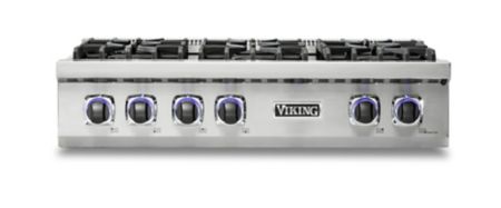 VGR73614GAR  Viking Professional 7 Series 36 Gas Range, Convection - 4  Burners/Griddle, Apple Red