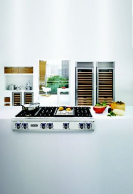 VGRT7366BSS  Viking Professional 7 Series 36 Gas Rangetop - 6 Sealed  Burners