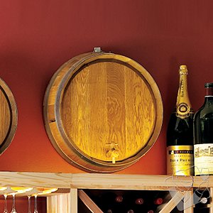 Product Reviews and Ratings - Wall Decor - Decorative Oak Wine Barrel ...