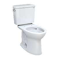 Drake&reg; Two-piece Toilet, 1.28 GPF, Elongated Bowl - Universal Height - 10&quot; Rough-In
