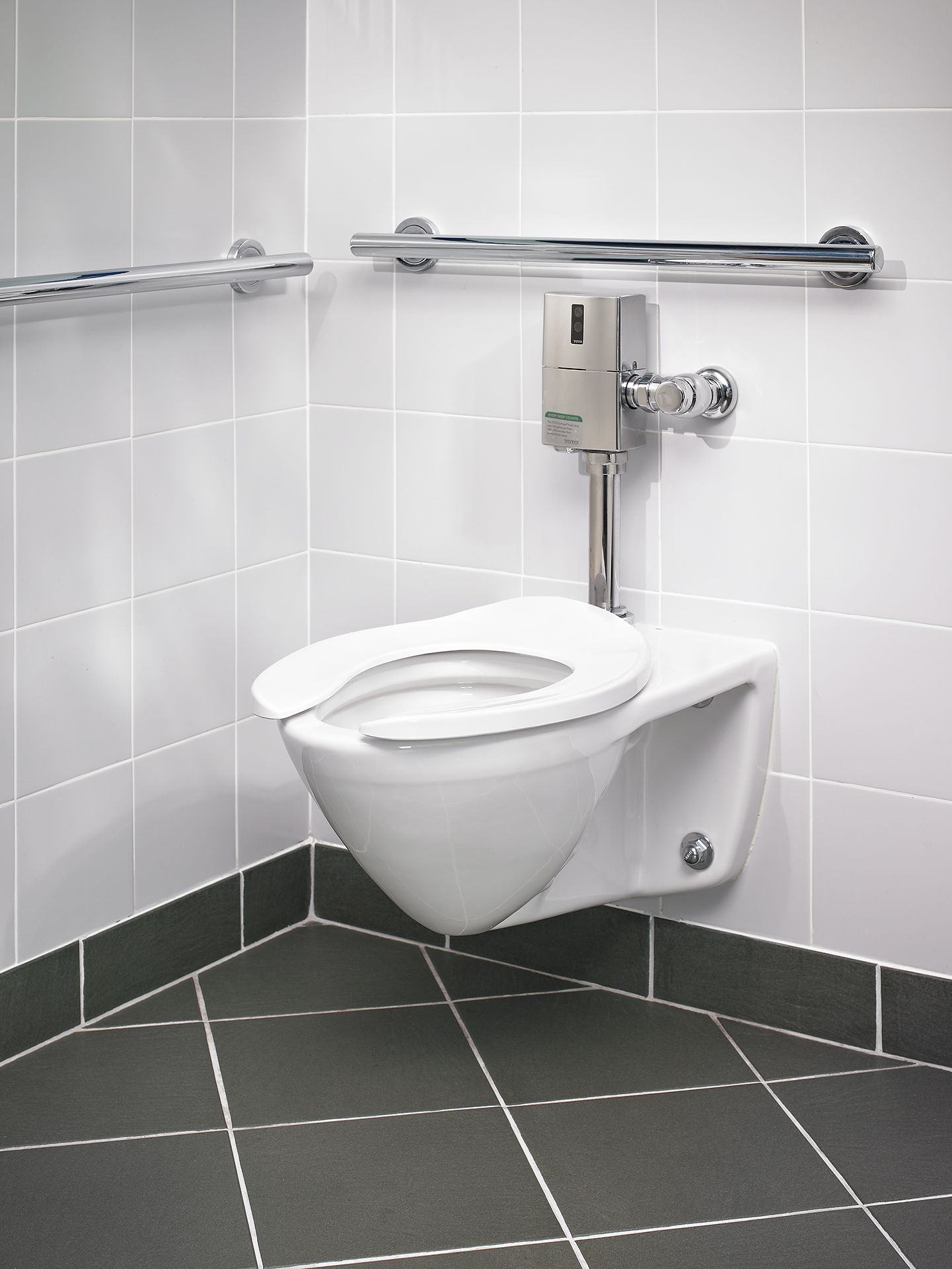Commercial Ultra-High Efficiency Toilet, 1.0 GPF, Elongated Bowl 