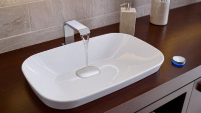 Semi Recessed Vessel Bathroom Sink – Rispa