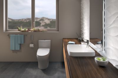 Aquia® IV 1G - WASHLET®+ S550e Two-Piece Toilet - 1.0 GPF & 0.8 GPF